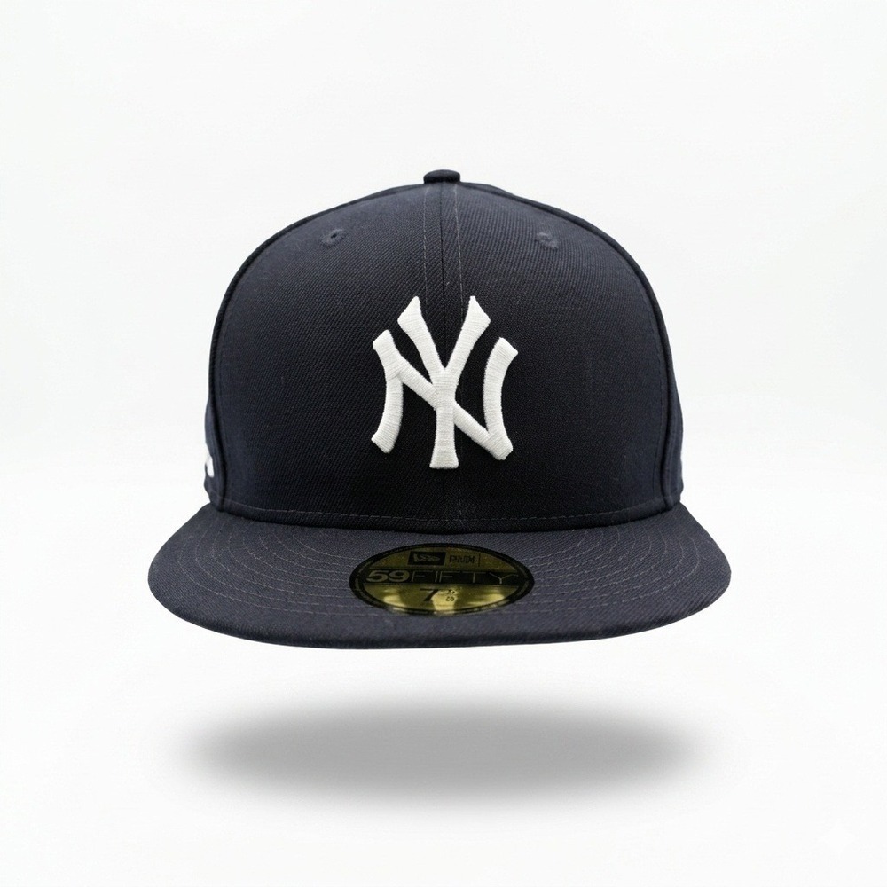 New Era Compound7 x 59FIFTY NY Yankees Hat Mens 7 5/8 Navy Fitted Cap **NEW**